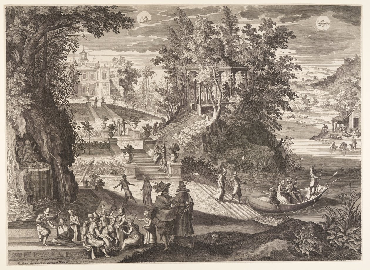Maj/juni, fra De Tolv Måneder af Aegidius Sadeler II