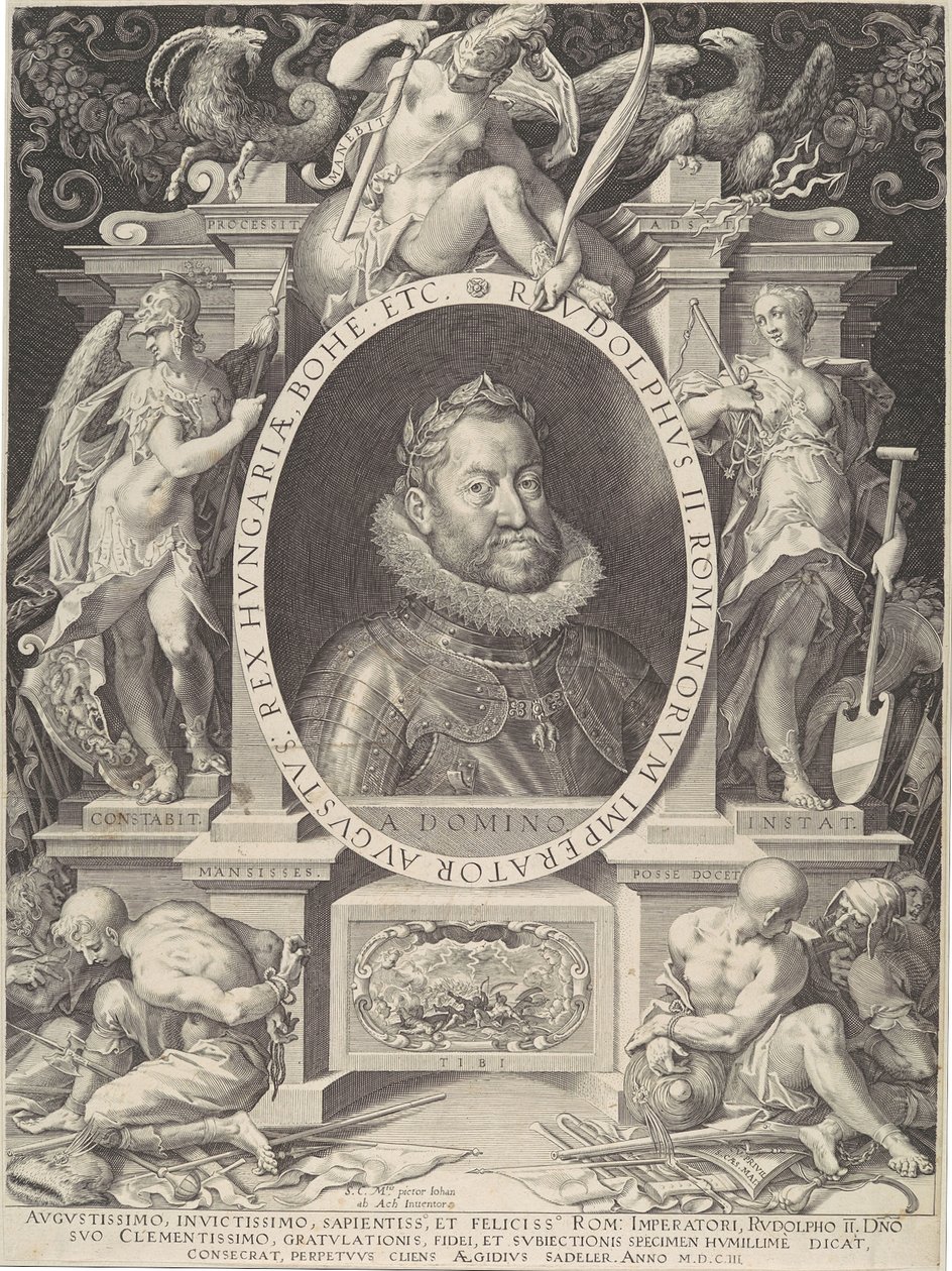 Portræt af Rudolph II, 1603. af Aegidius Sadeler II