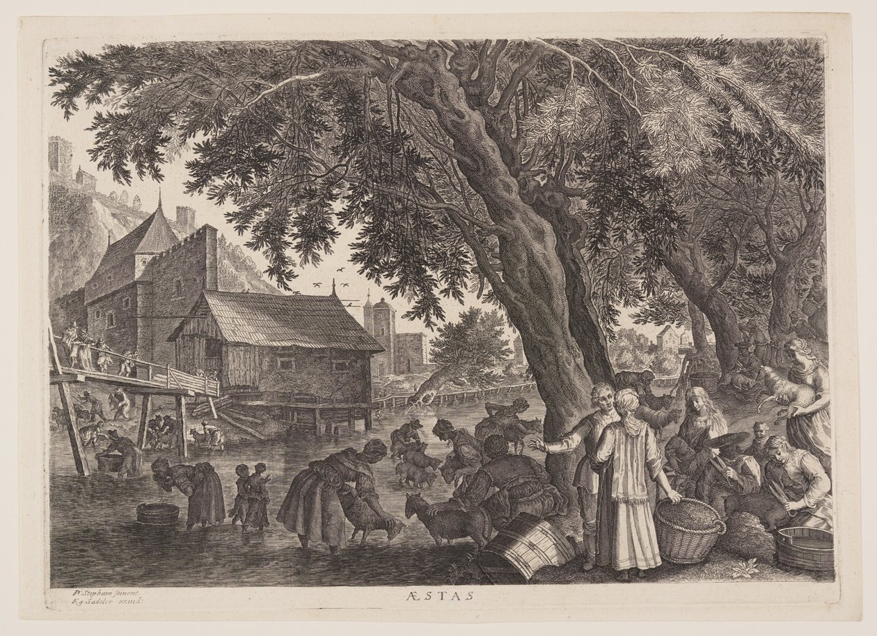 Sommer, fra De fire årstider af Aegidius Sadeler II