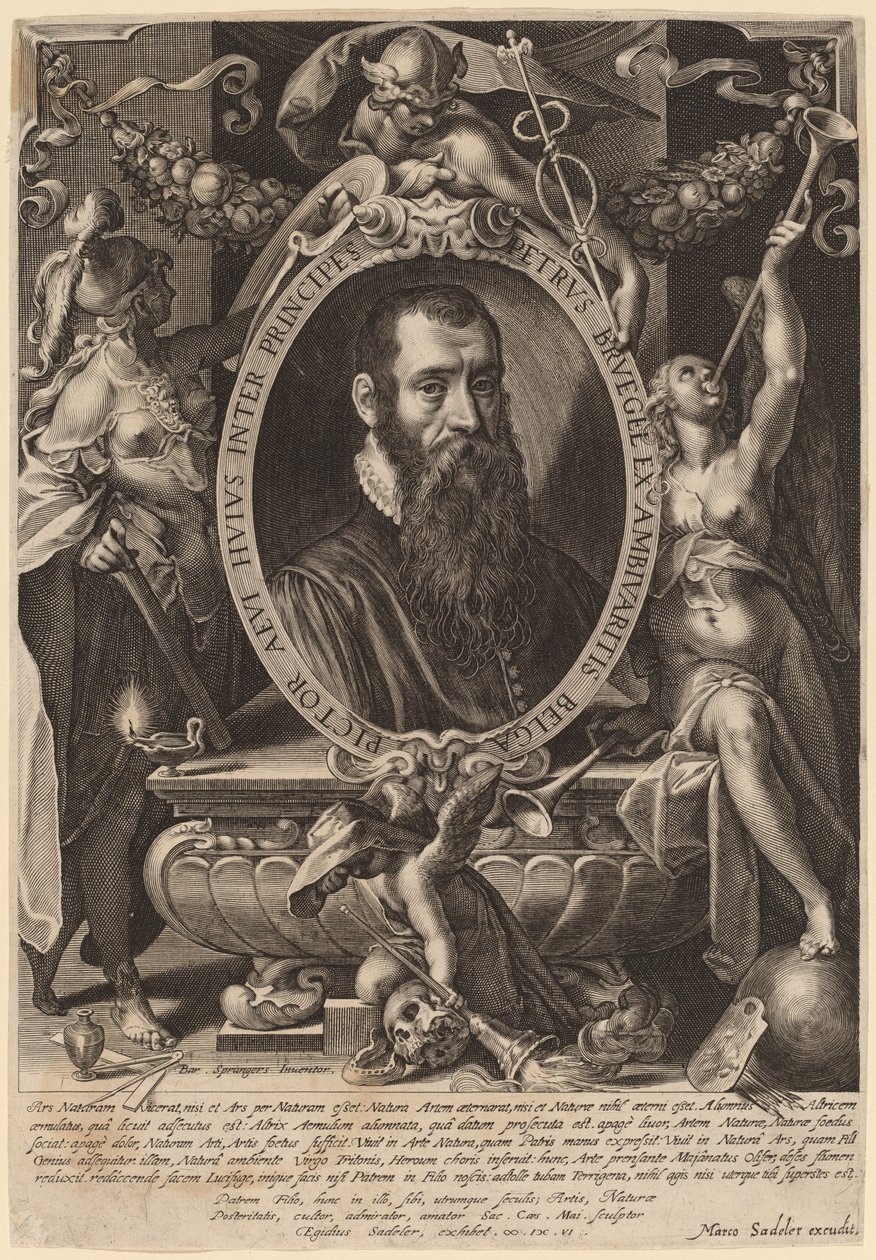 Pieter Brueghel, den yngre af Aegidius Sadeler II after Bartholomaeus Spranger