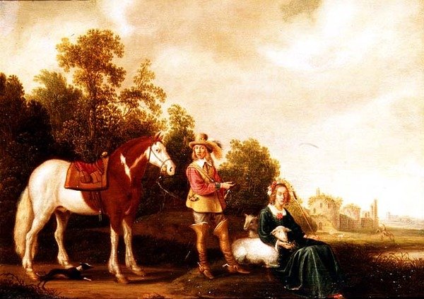 Granida og Daifilo af Aelbert (school of) Cuyp