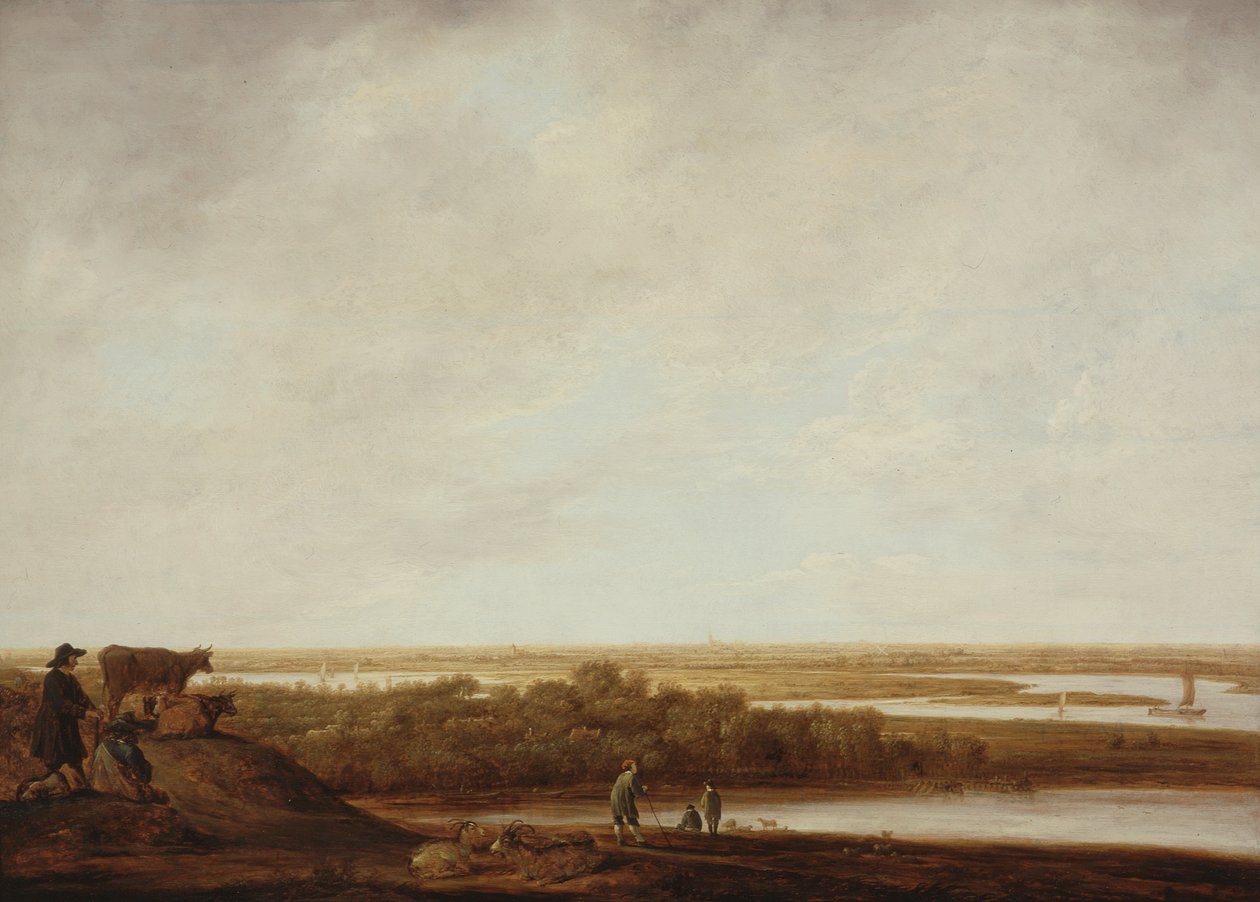 Panoramalandskab med fårehyrder af Aelbert Cuyp