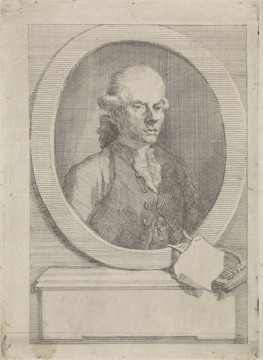 Portræt af Jan van Os af Aert Schouman