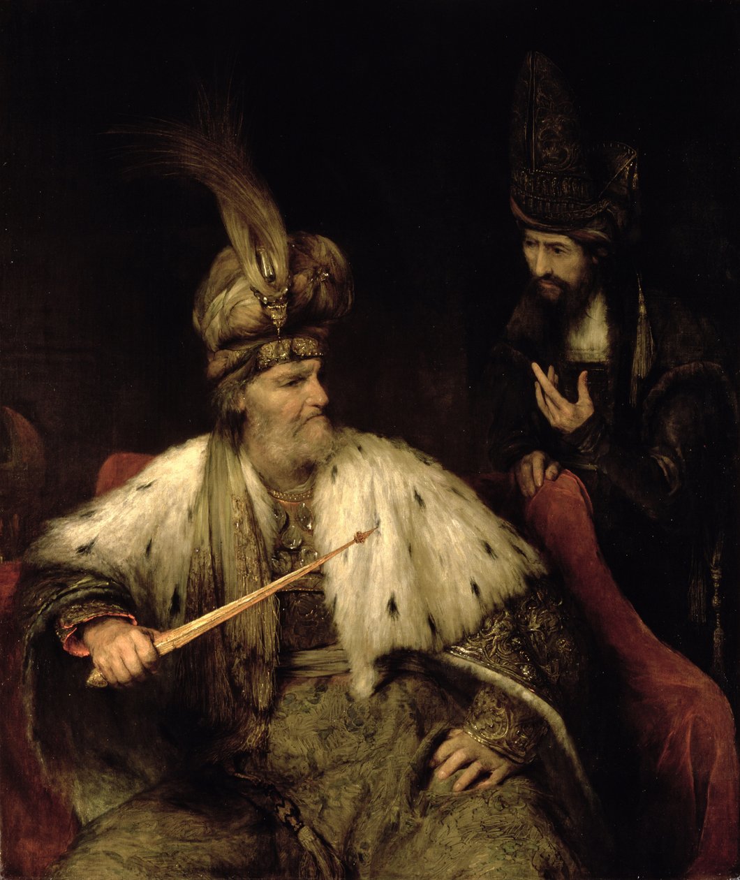 Ahasverus og Haman af Aernt de Gelder
