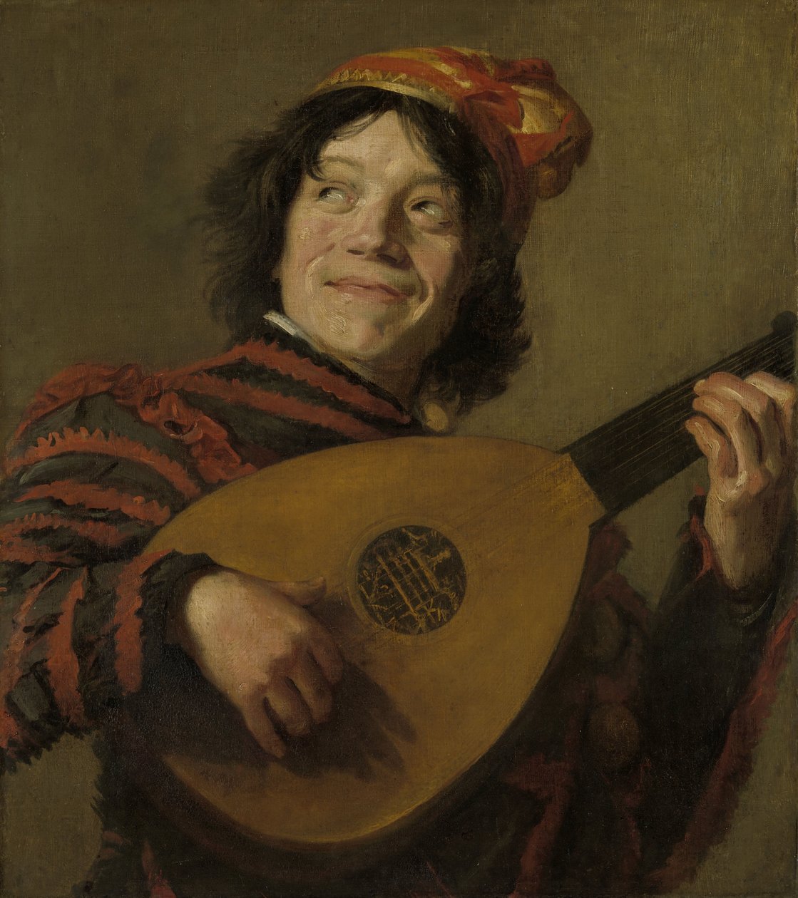 Lutespilleren af After Frans Hals