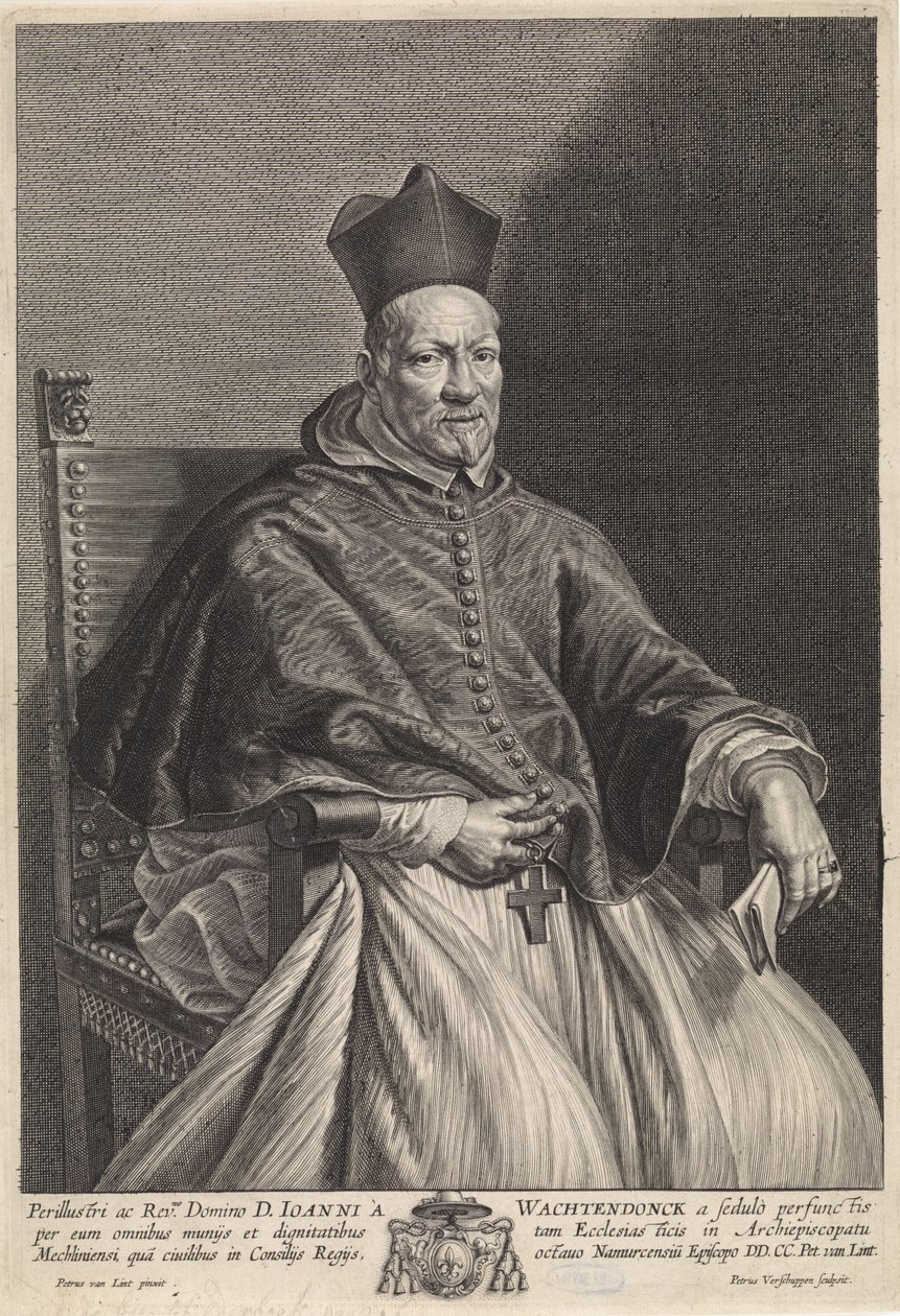 Portræt af biskop Johannes Wachtendonck af Pieter van Lint