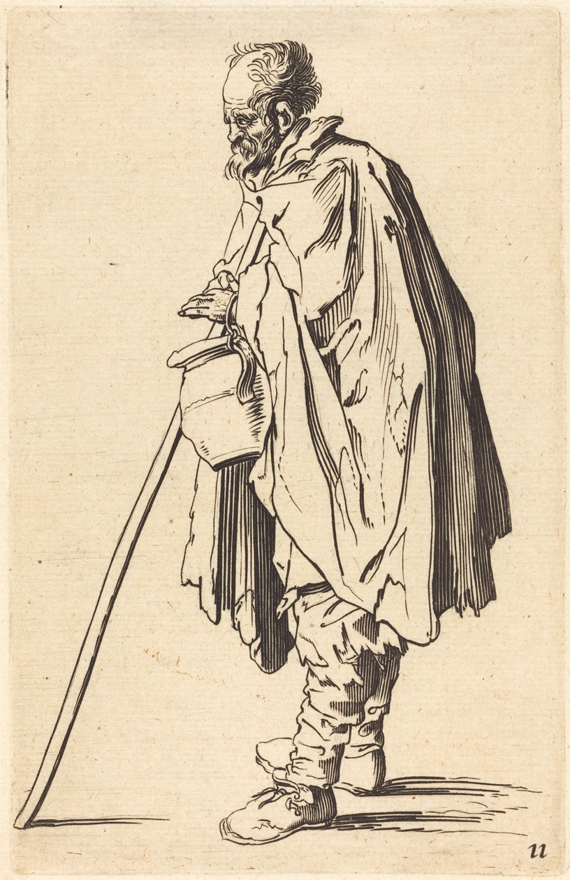 Tigger med Pot af After Jacques Callot