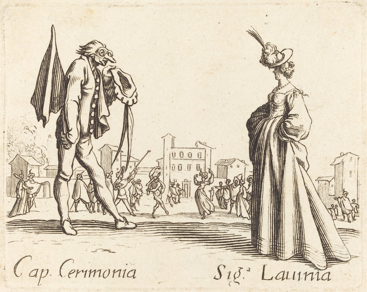 Cap. Ceremoni og Siga. Lavinia af After Jacques Callot