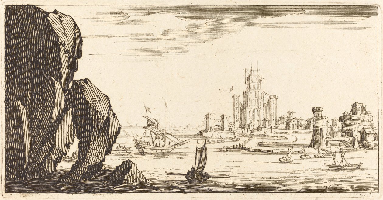 Landskab af After Jacques Callot