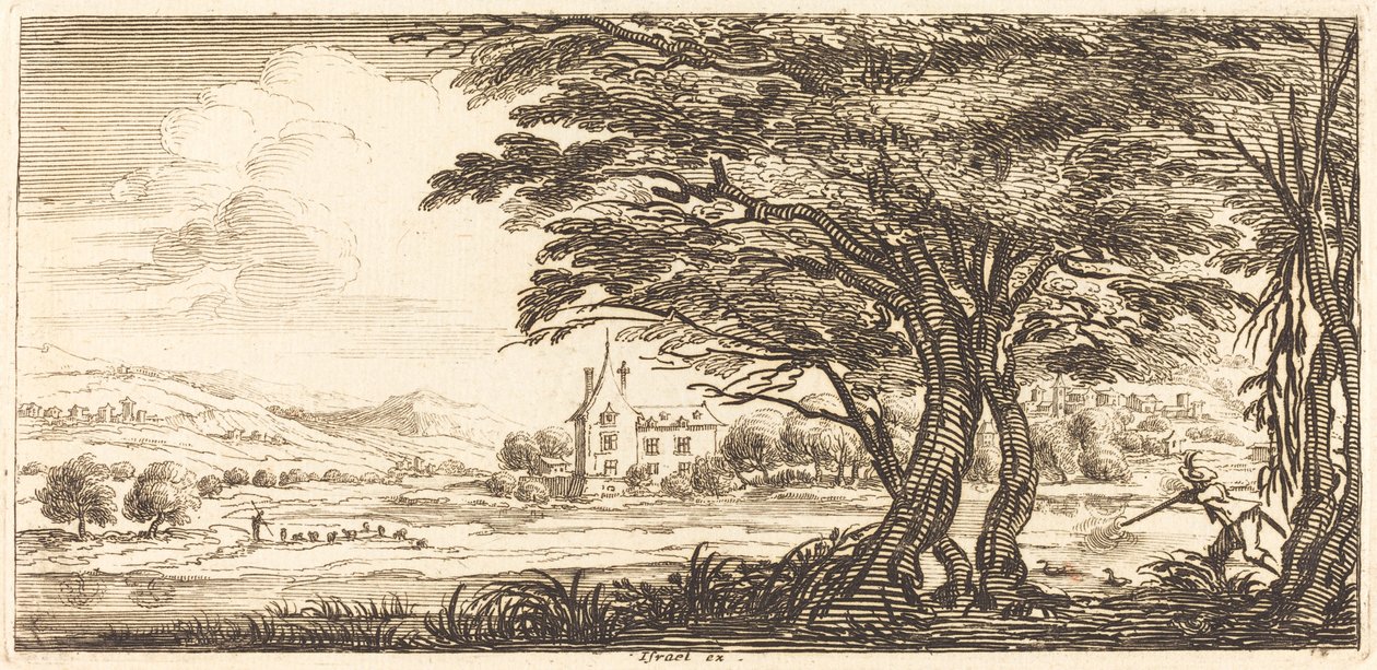 Landskab af After Jacques Callot