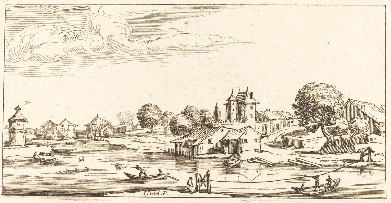 Landskab af After Jacques Callot