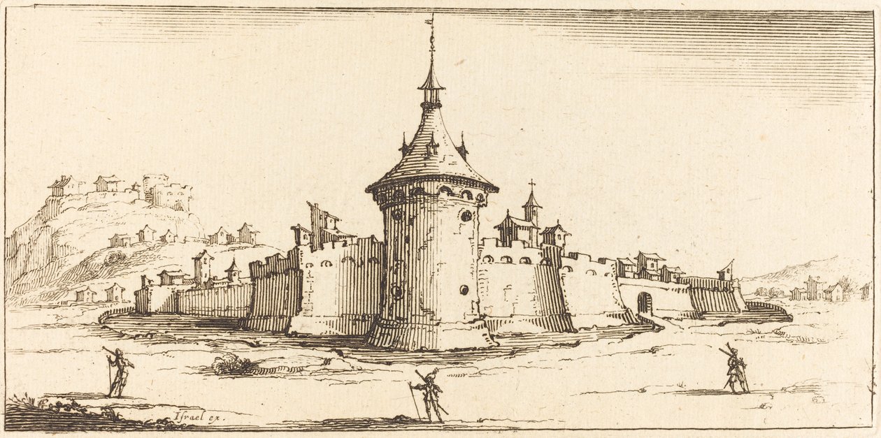 Landskab af After Jacques Callot