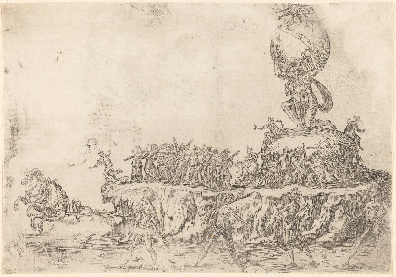Solens flyder af After Jacques Callot