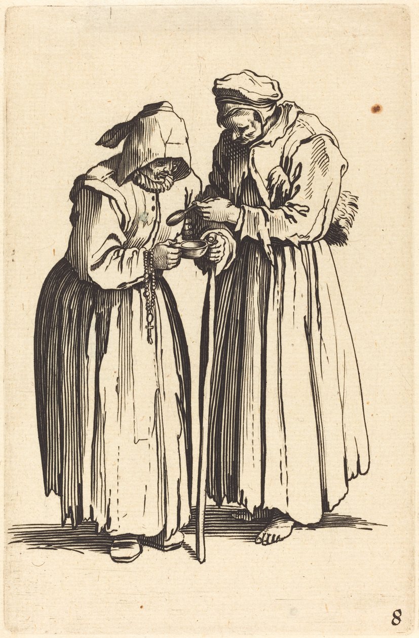 To tiggerkvinder af After Jacques Callot