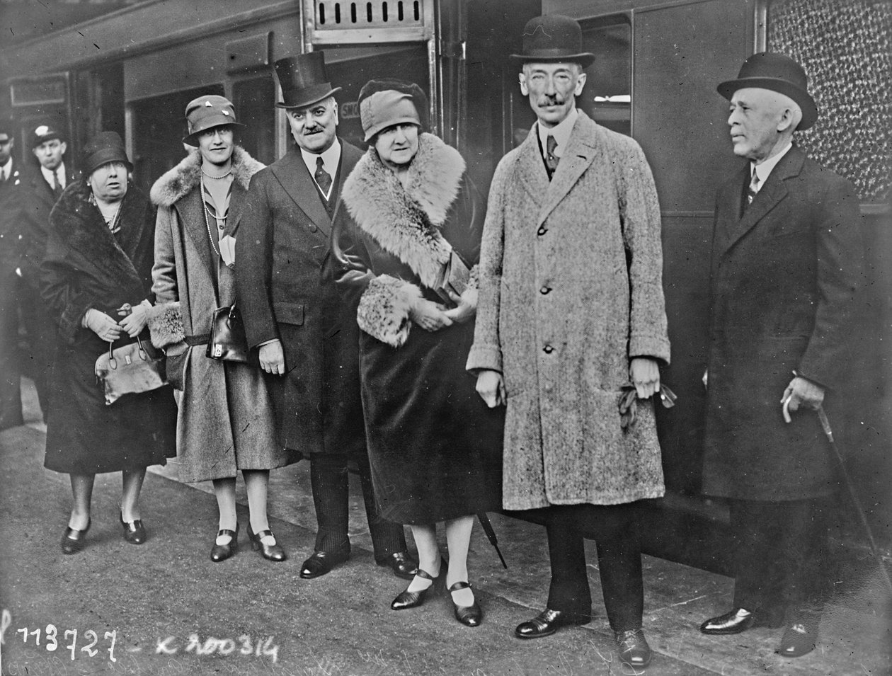 Louis-Alexandre Taschereau, premier i Quebec og hans kone Adine Dionne, i London, 14. oktober 1926 af Agence Rol