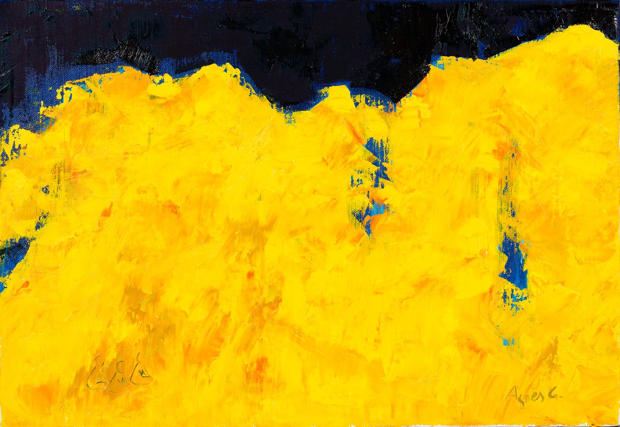 Resilience 2, 2018 (olie på lærred) af Agnes Girardon