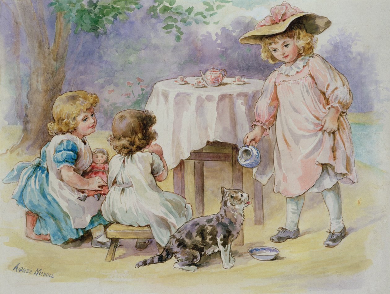 Teselskabet, 1876 af Agnes Nicholl