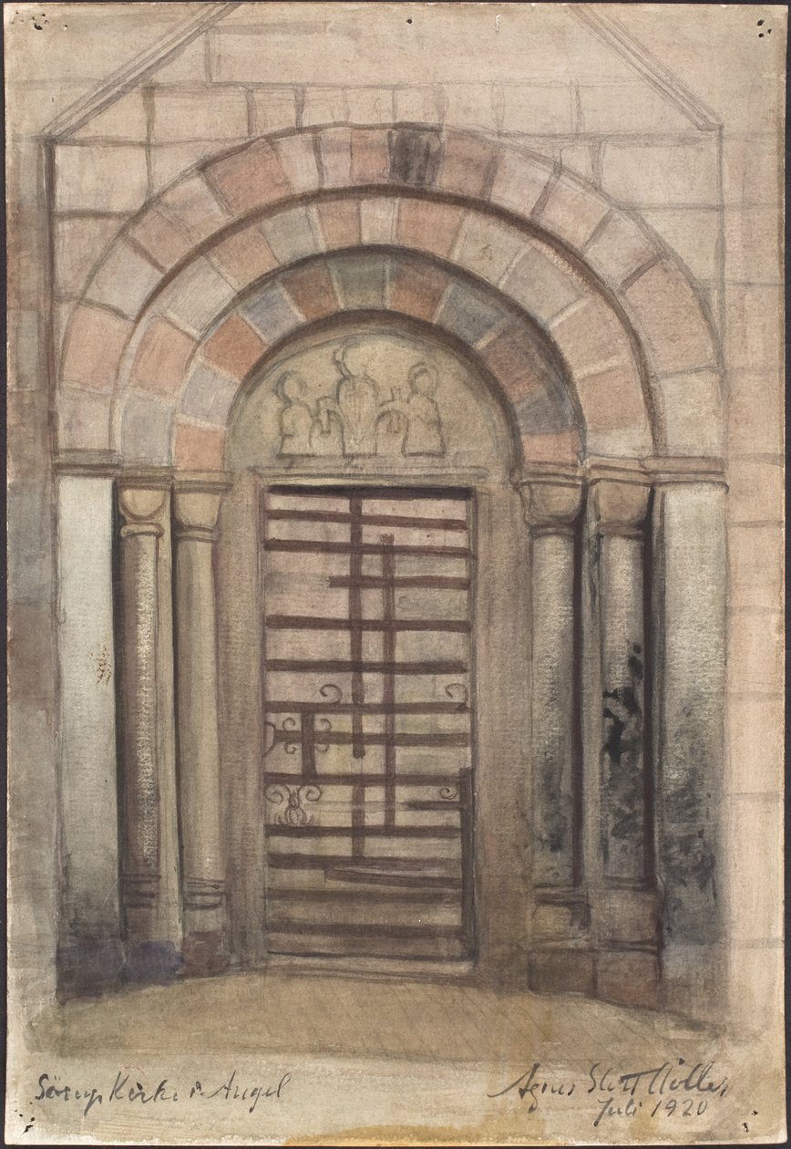 Sørup Kirke, Angel af Agnes Slott Møller