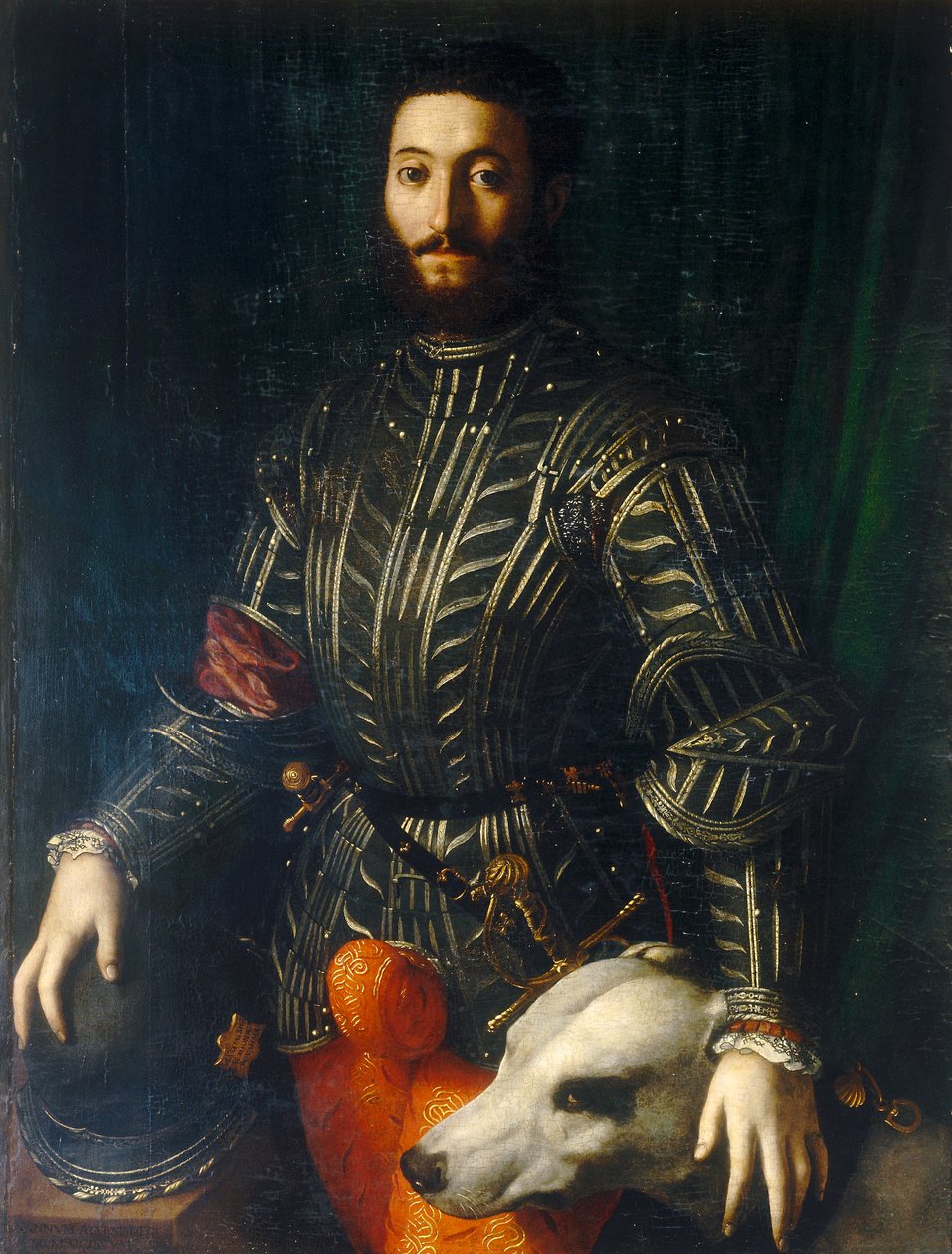 Portræt af Guidobaldo da Montefeltro af Agnolo Bronzino