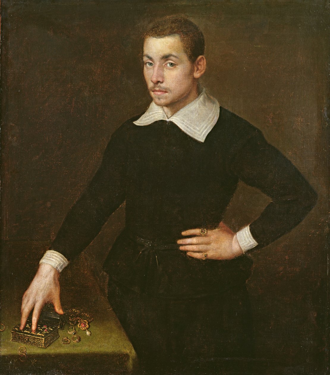 Portræt af en ung florentinsk guldsmed af Agnolo Bronzino