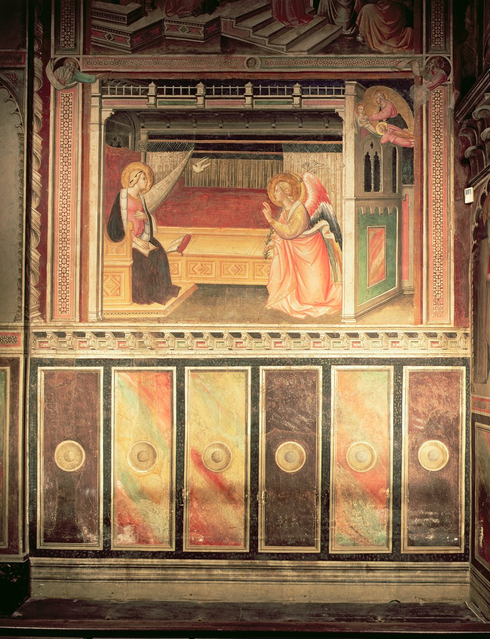 Bebudelse, i Cappella del Sacro Cingolo af Agnolo Gaddi