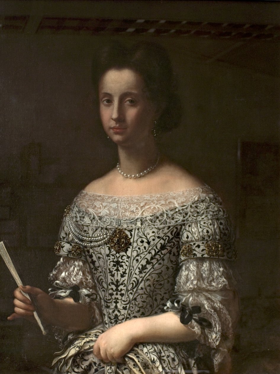 Portræt af en infanta af Spanien af Agnolo Bronzino