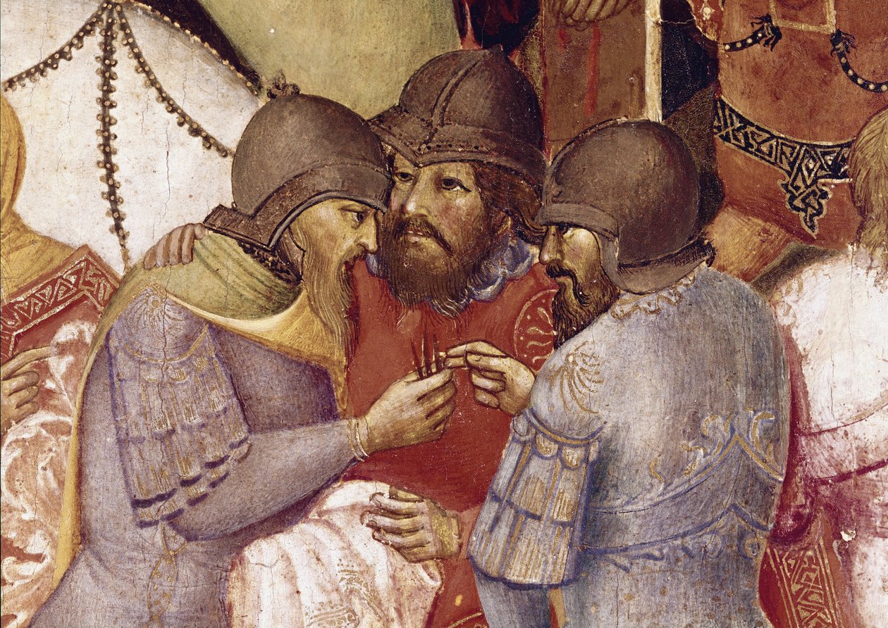 Korsfæstelse, detalje (tempera på panel af Agnolo Gaddi