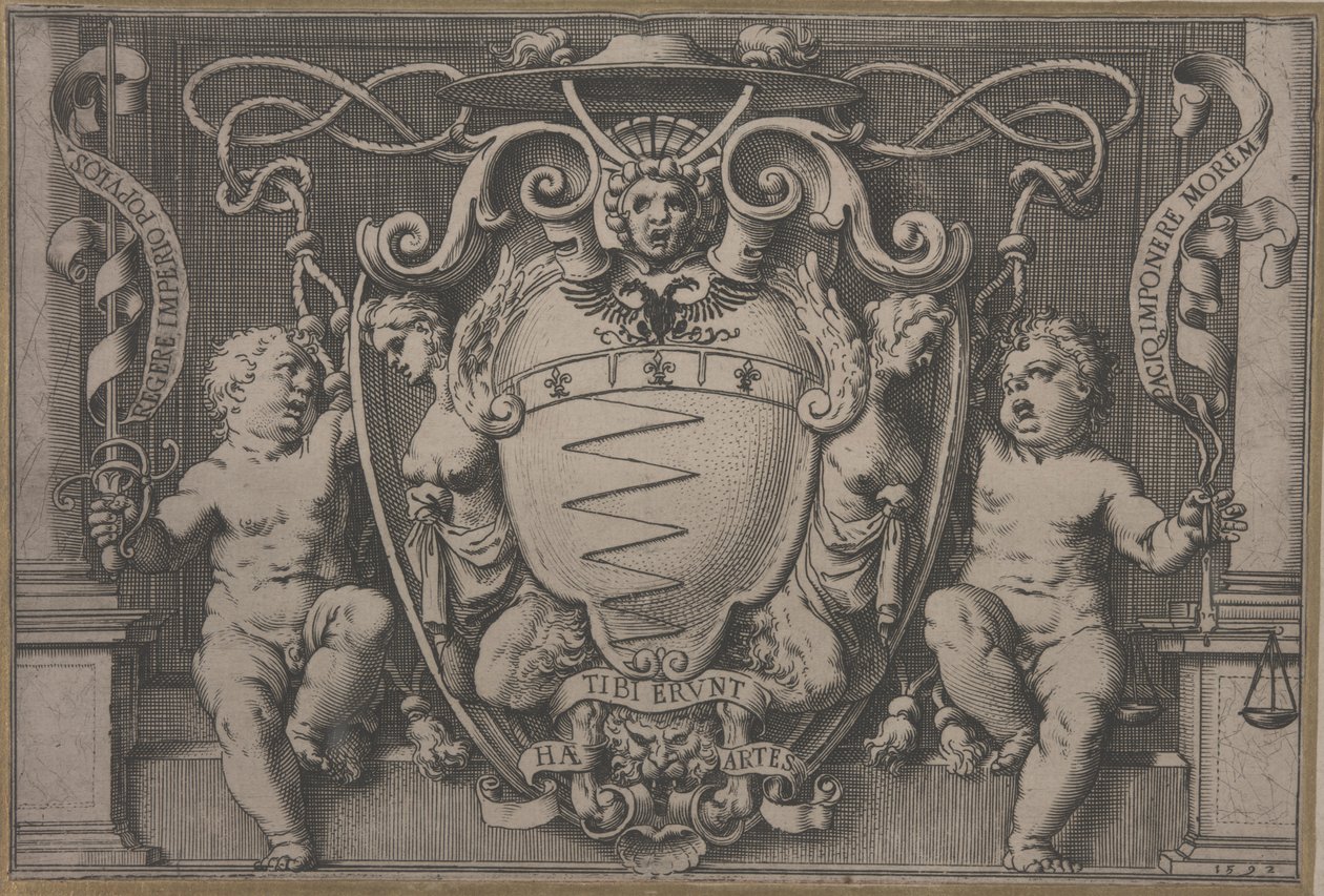 Kardinal Filippo Segas våbenskjold af Agostino Carracci