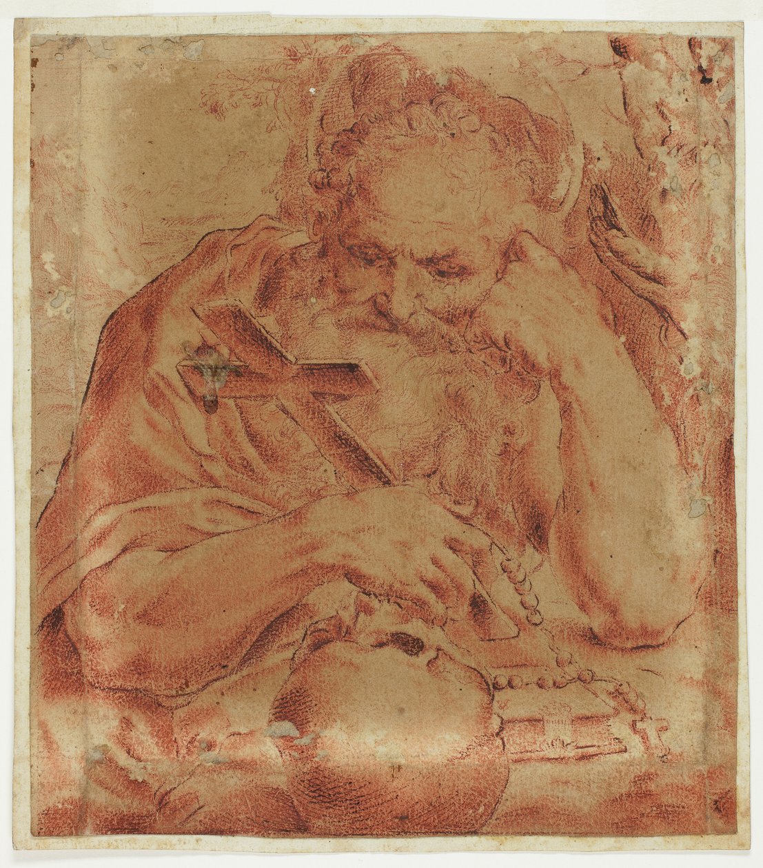 Sankt Jerome af Agostino Carracci