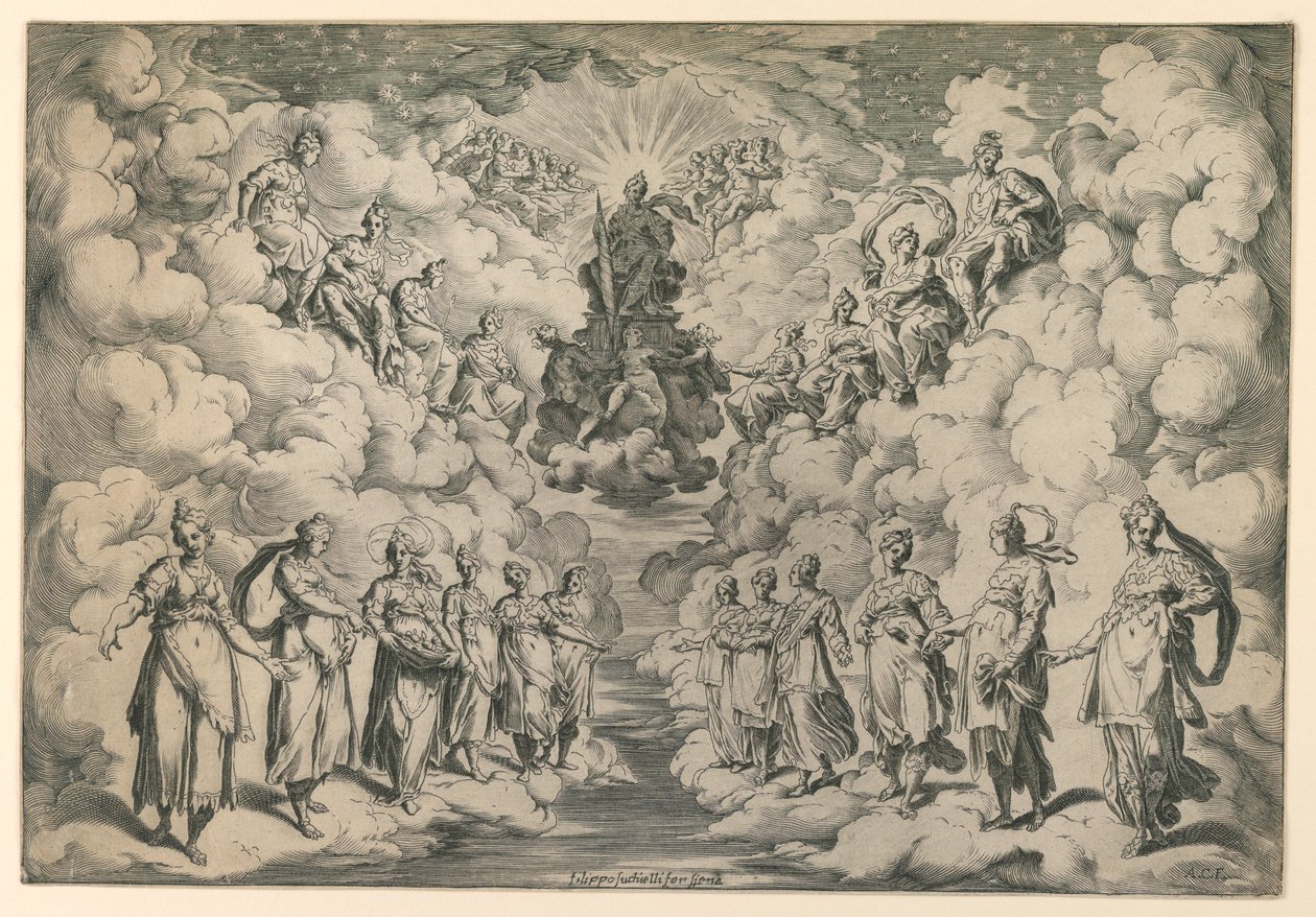 Sfærernes harmoni af Agostino Carracci