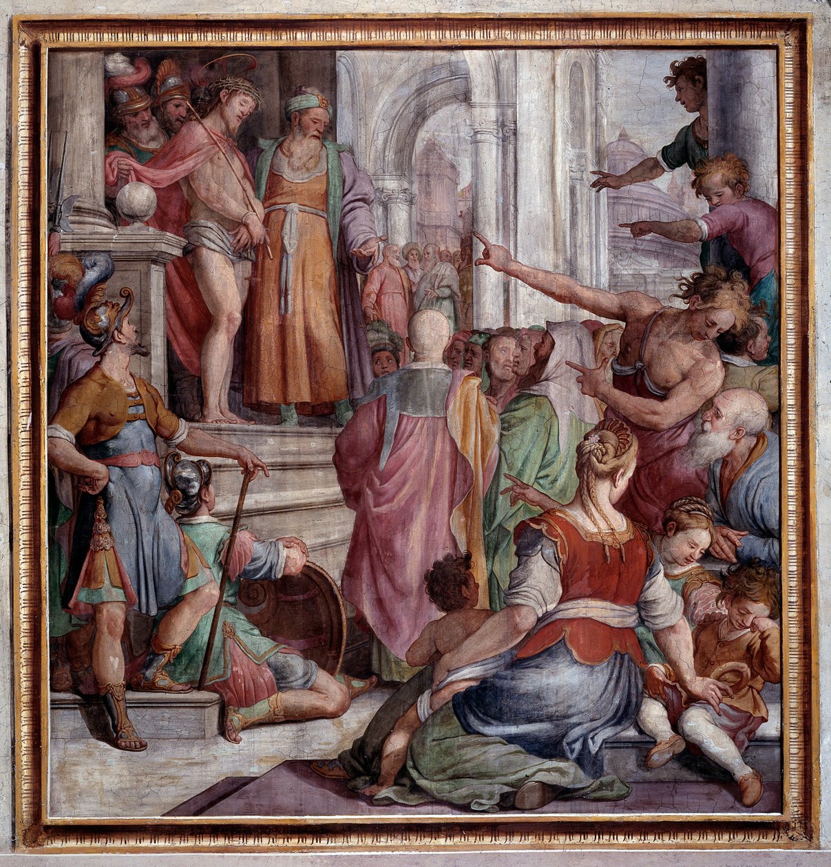 Jesu lidenskab, ecce homo (Fresco af Agostino Ciampelli