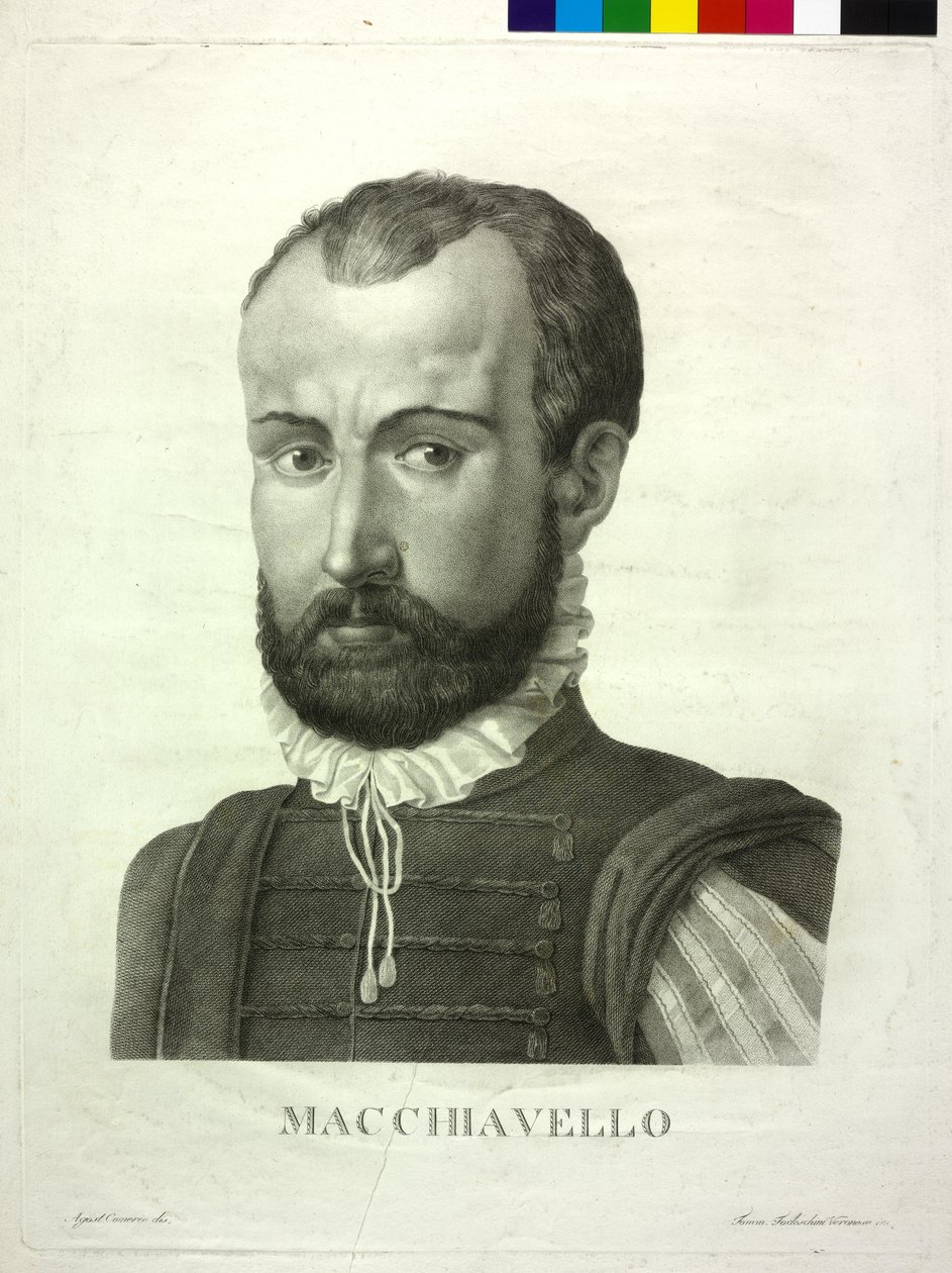 Niccolo Machiavelli af Agostino Comerio