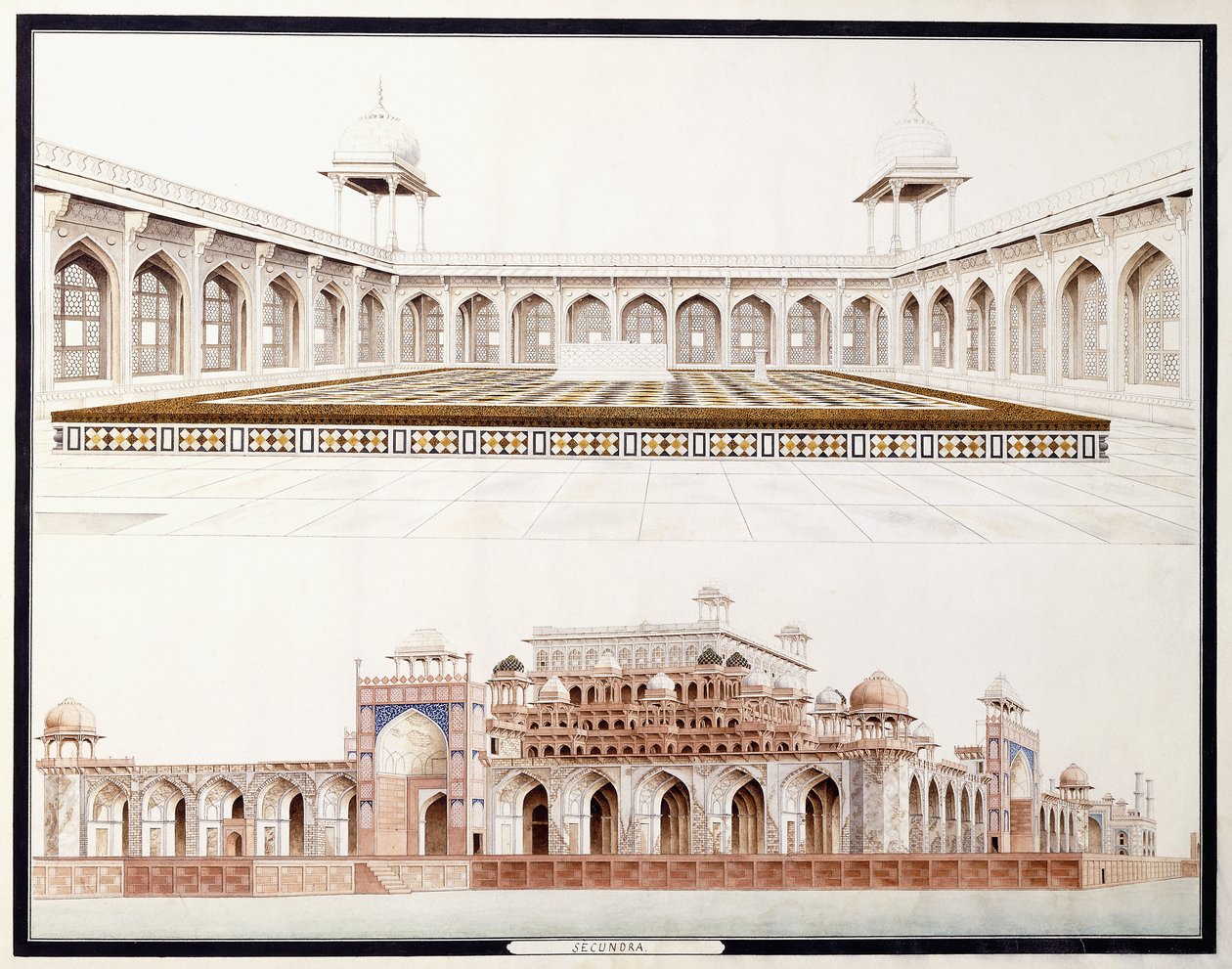 Secundra, ca. 1815 af Agra School