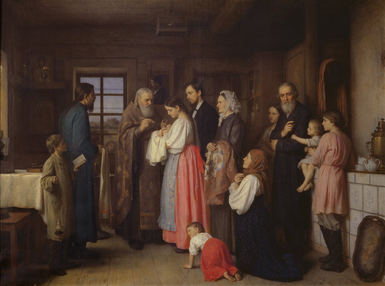 Dåben, 1873 af Akim Egorovich Karneev