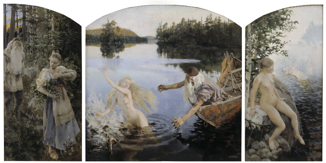 Aino Myte, Triptykon af Akseli Gallen Kallela
