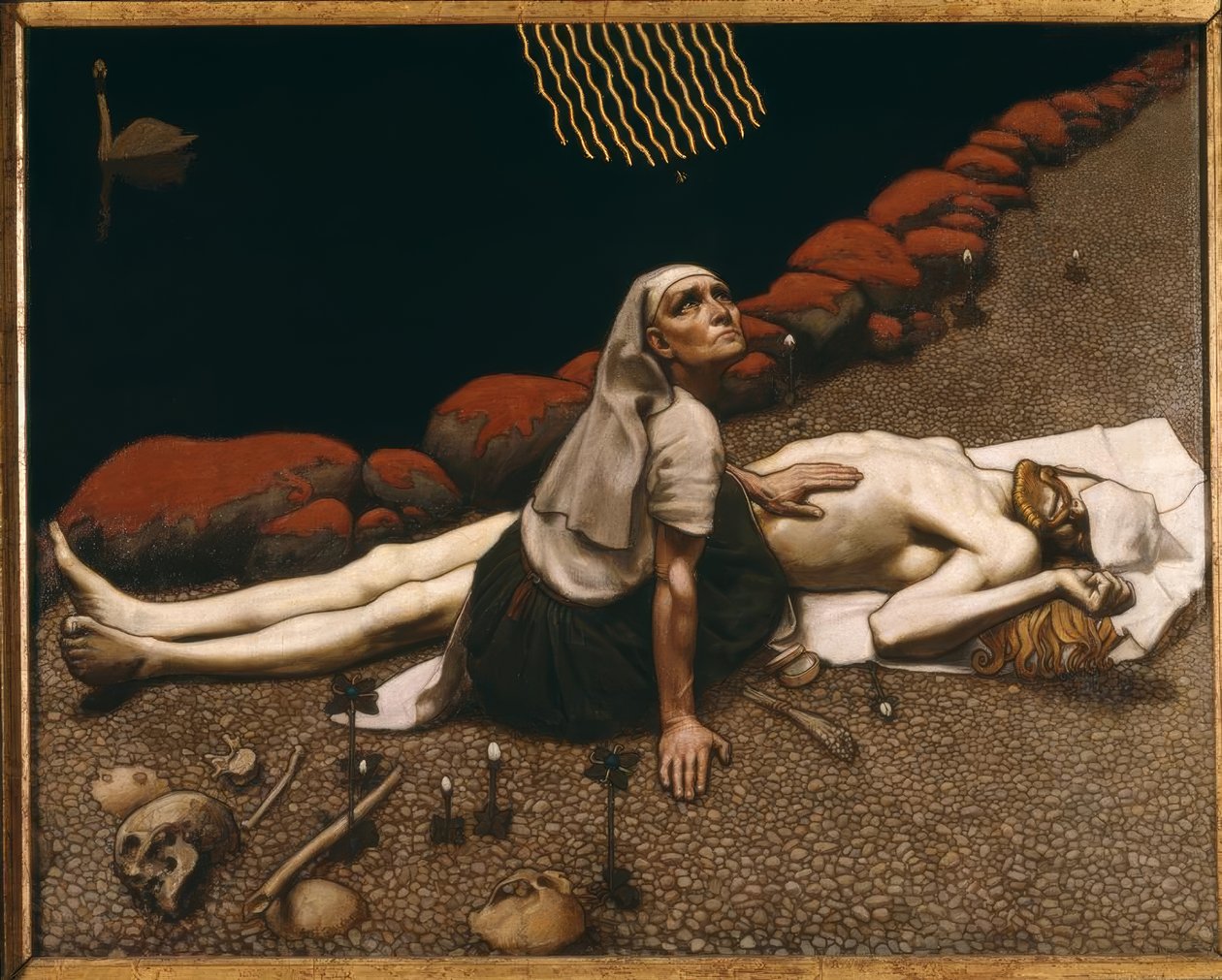 A.Gallen-Kallela, Mutter des Lemminkain. af Akseli Gallen Kallela