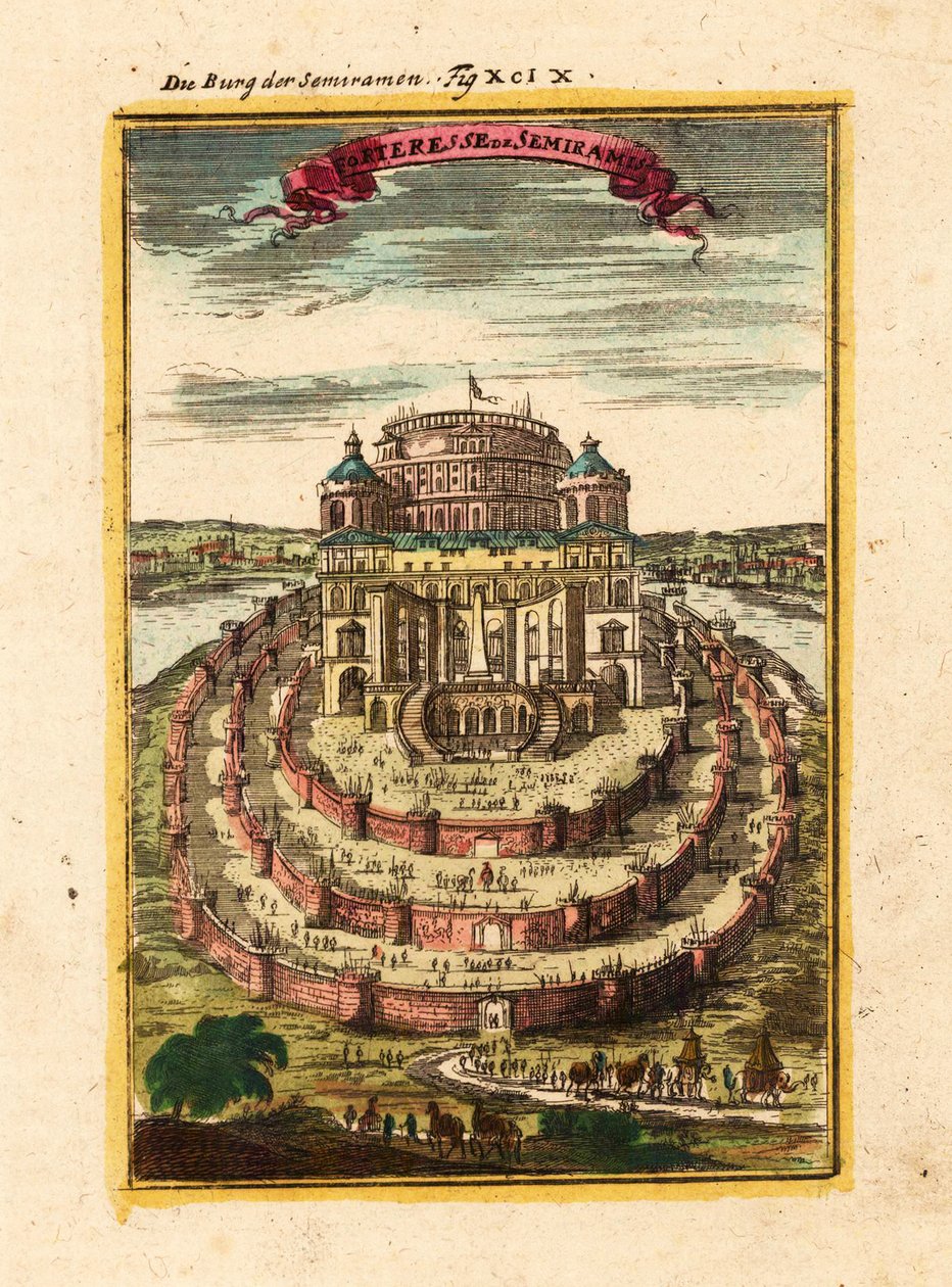 Semiramis fæstning, 1719 af Alain Manesson Mallet