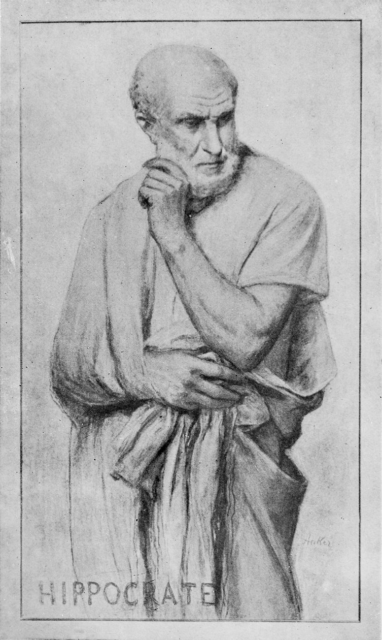 Portræt af Hippokrates af Albert Anker