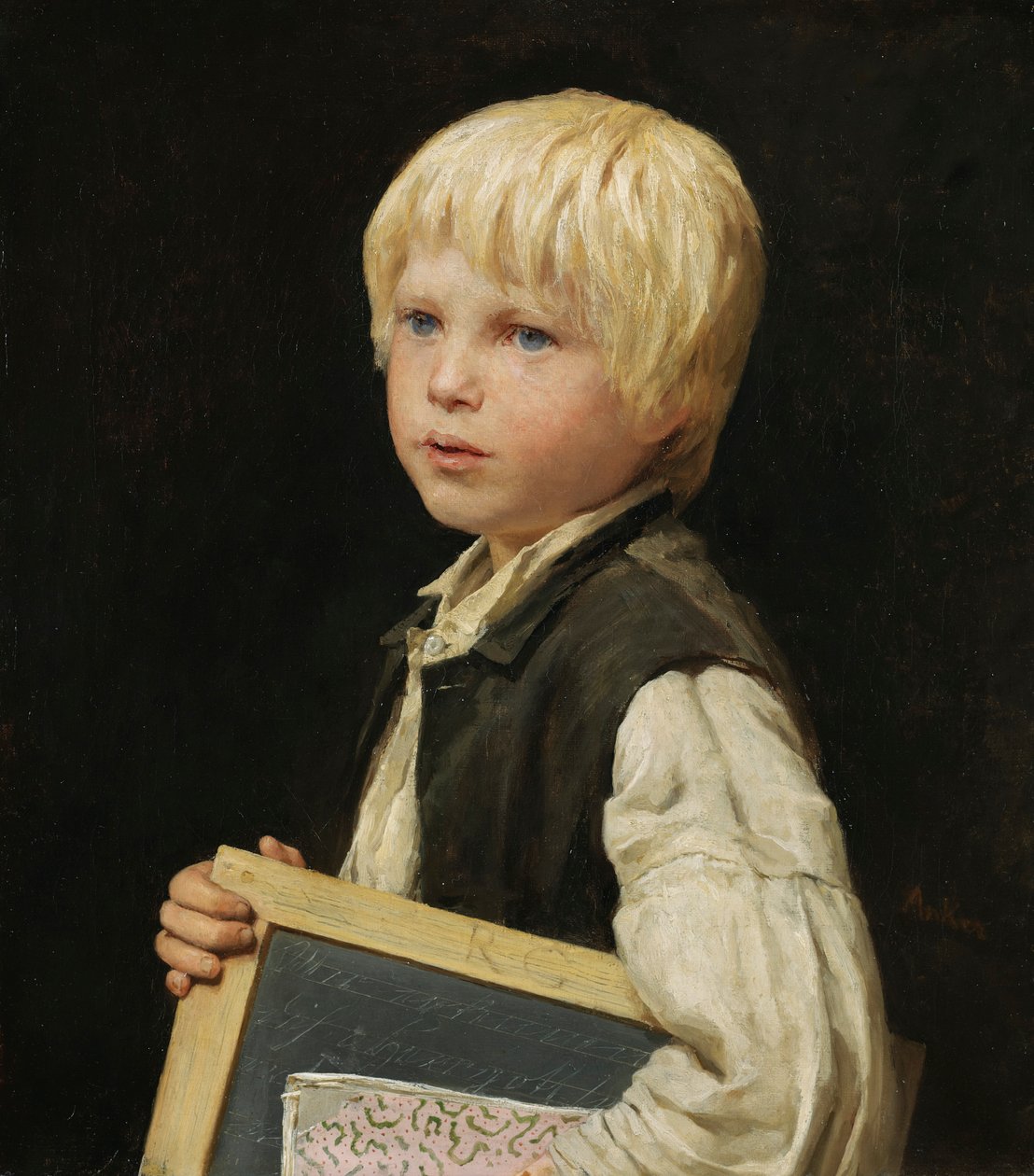 Skolepige af Albert Anker