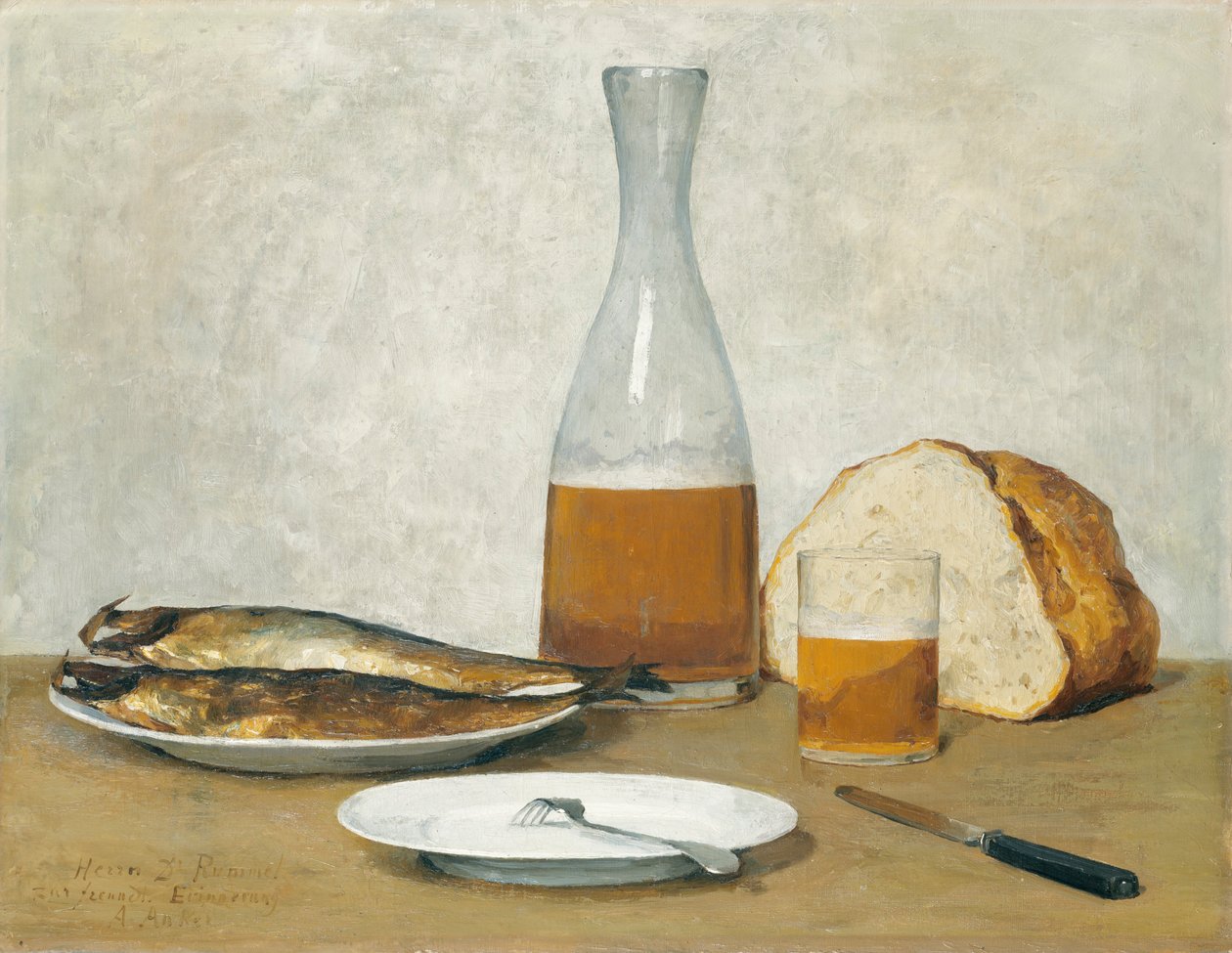 Stilleben, sild af Albert Anker