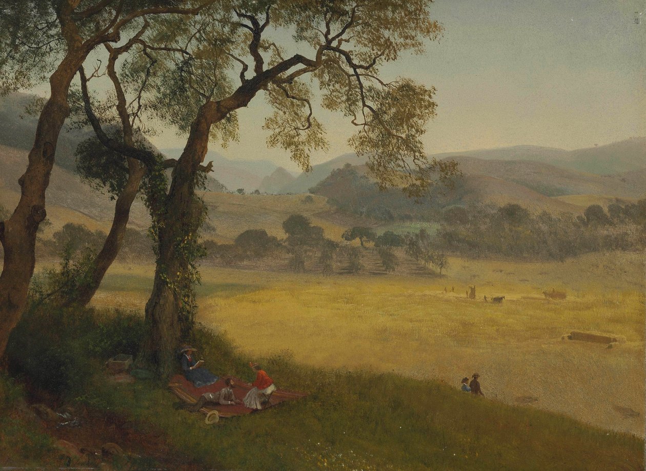 En gylden sommerdag nær Oakland af Albert Bierstadt