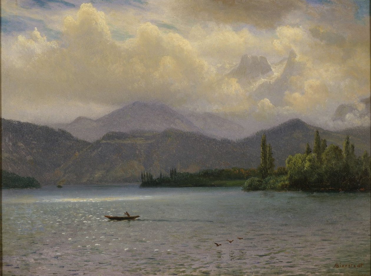 Lake Tahoe af Albert Bierstadt