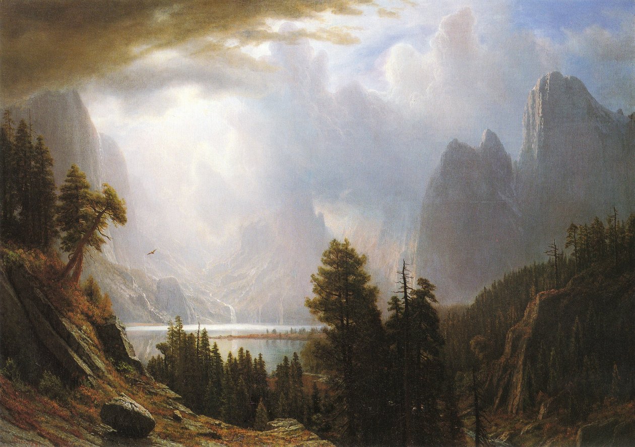 Landskab af Albert Bierstadt