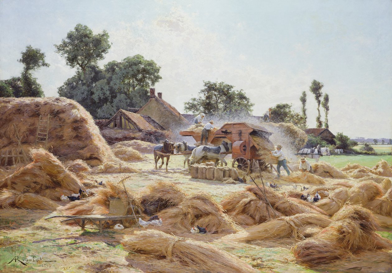 Tærskemaskinen (Loiret) 1896 af Albert Rigolot