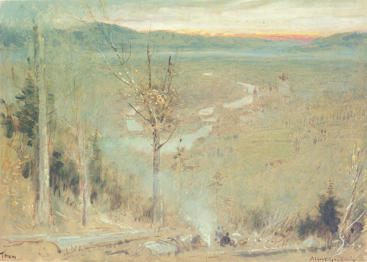 Thun, Schweiz af Albert Goodwin