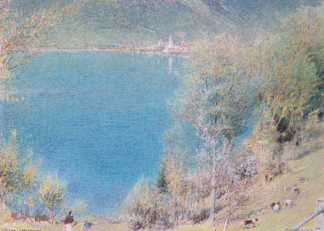 Witznan, Luzern-søen af Albert Goodwin