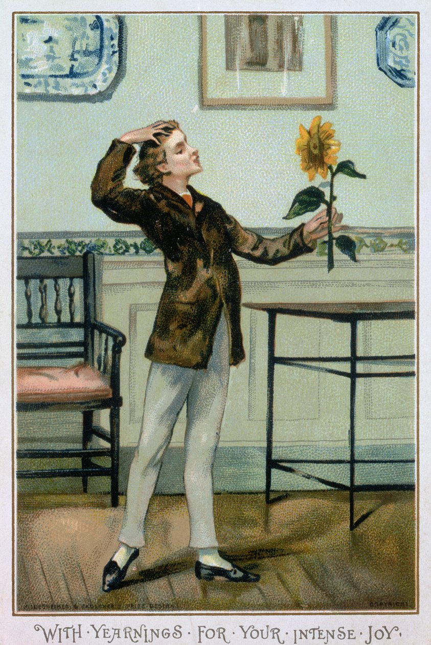 With Yearnings For Your Intense Joy, victoriansk julekort, udgivet af Hildesheimer und Faulkner, London, ca. 1880 af Albert Jnr. Ludovici
