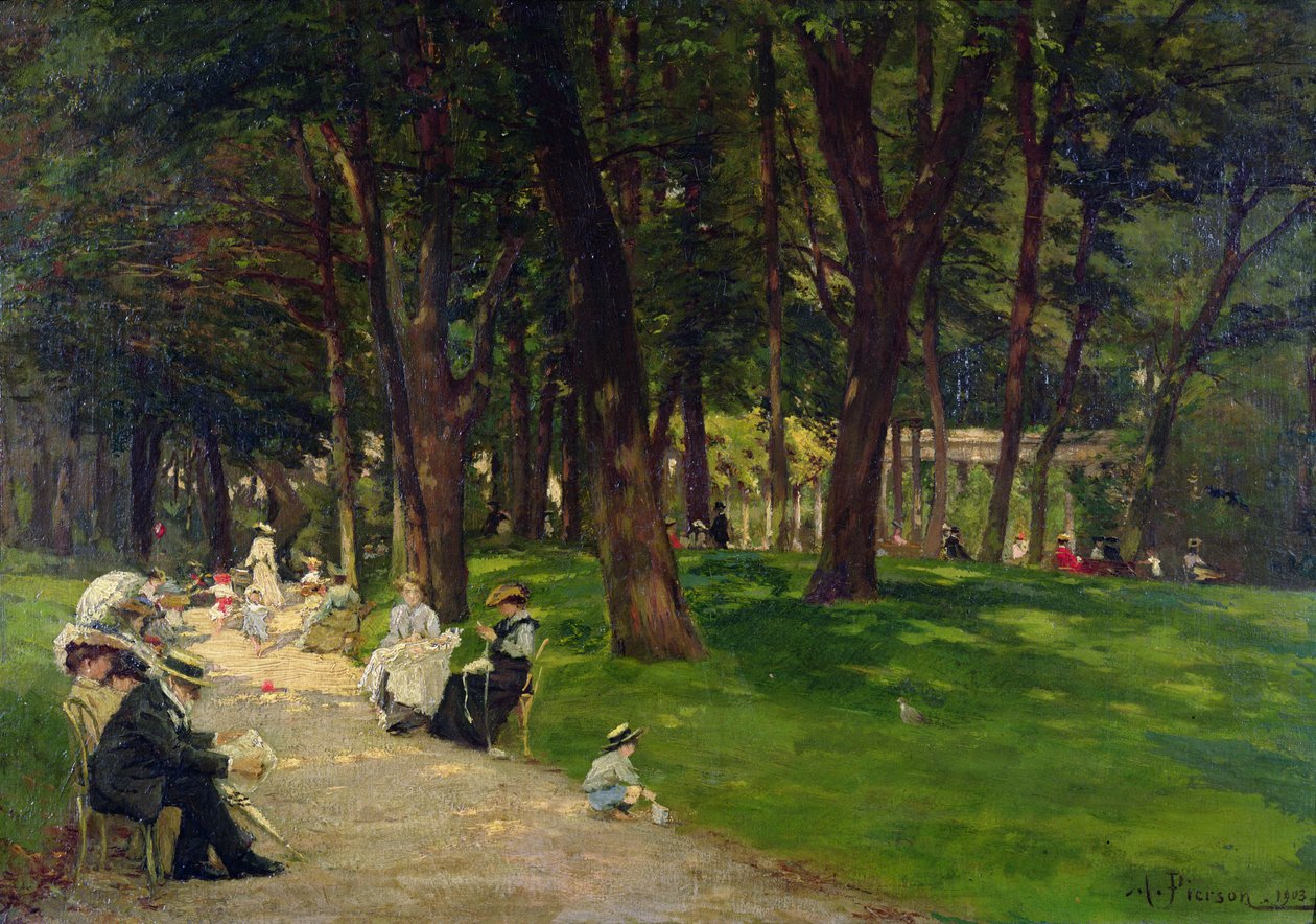 I parken, 1903 af Albert Leopold Pierson