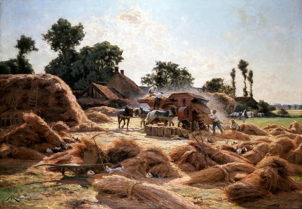 The Threshing Machinen af Albert Rigolot