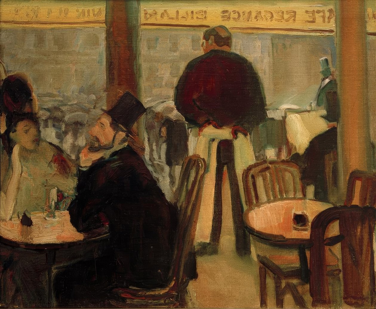 Café i Paris (Pariser Café II) af Albert Weisgerber